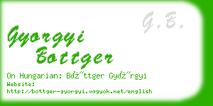 gyorgyi bottger business card